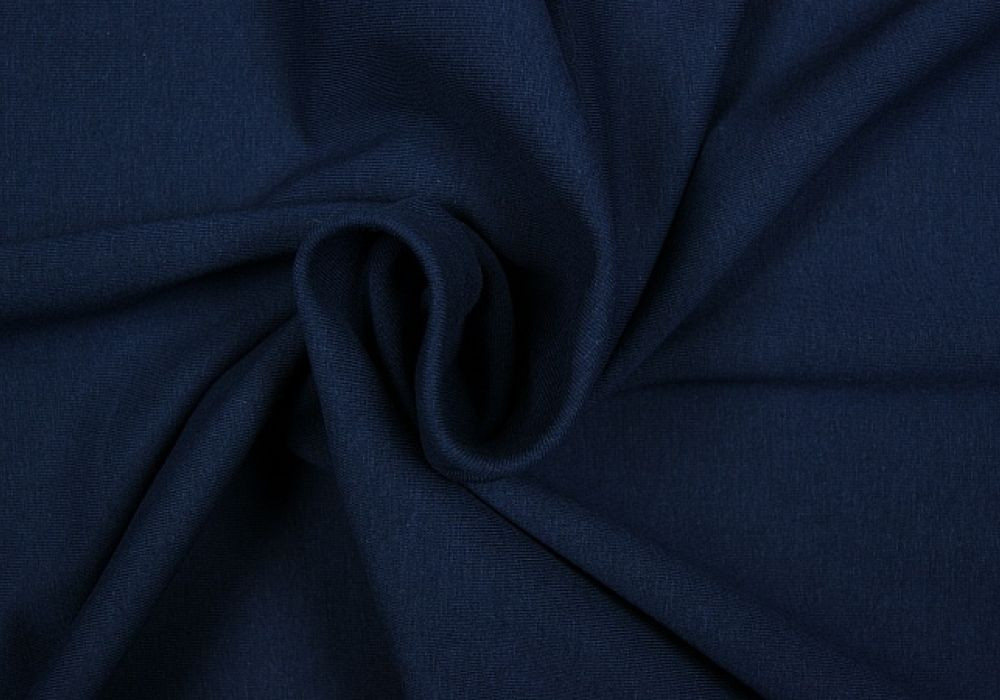 Uni tricot katoen blauw marine