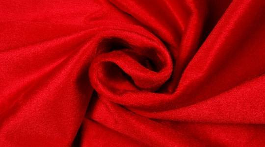 Fluweel zz polyester rood