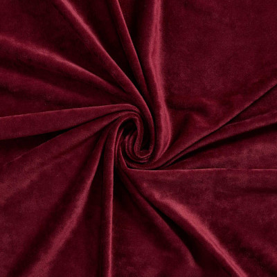 Velvet Stretch Bordeaux Rood