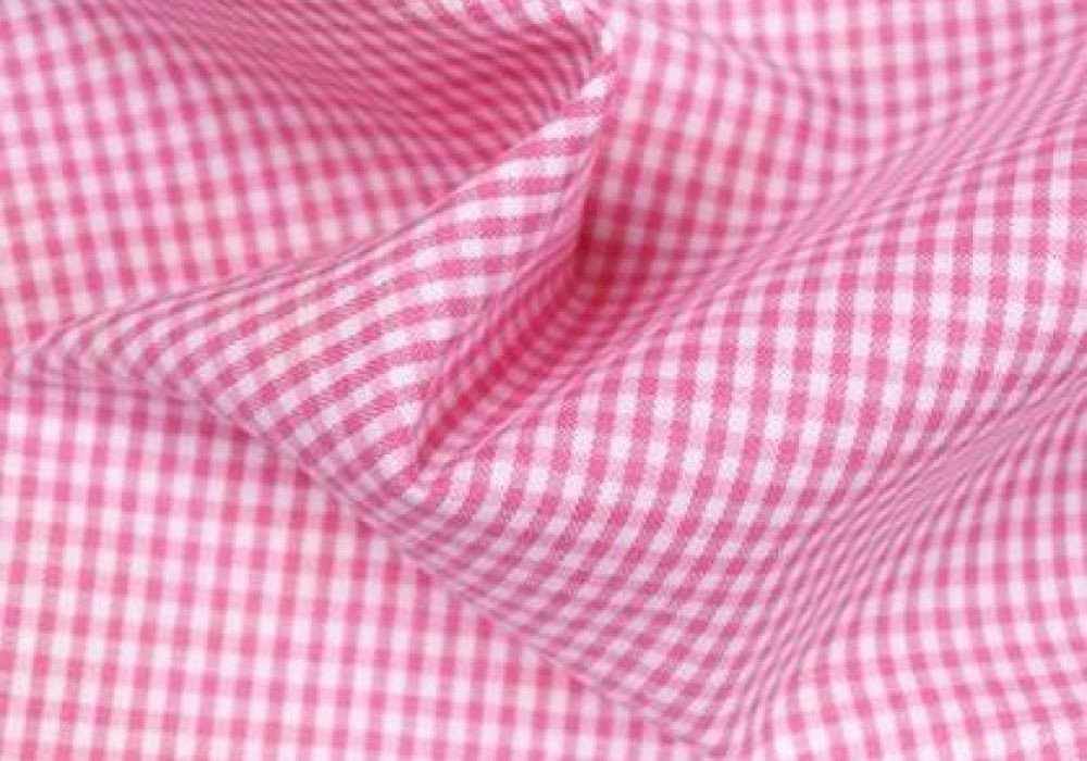 Boerenbont roze ruit 2mm