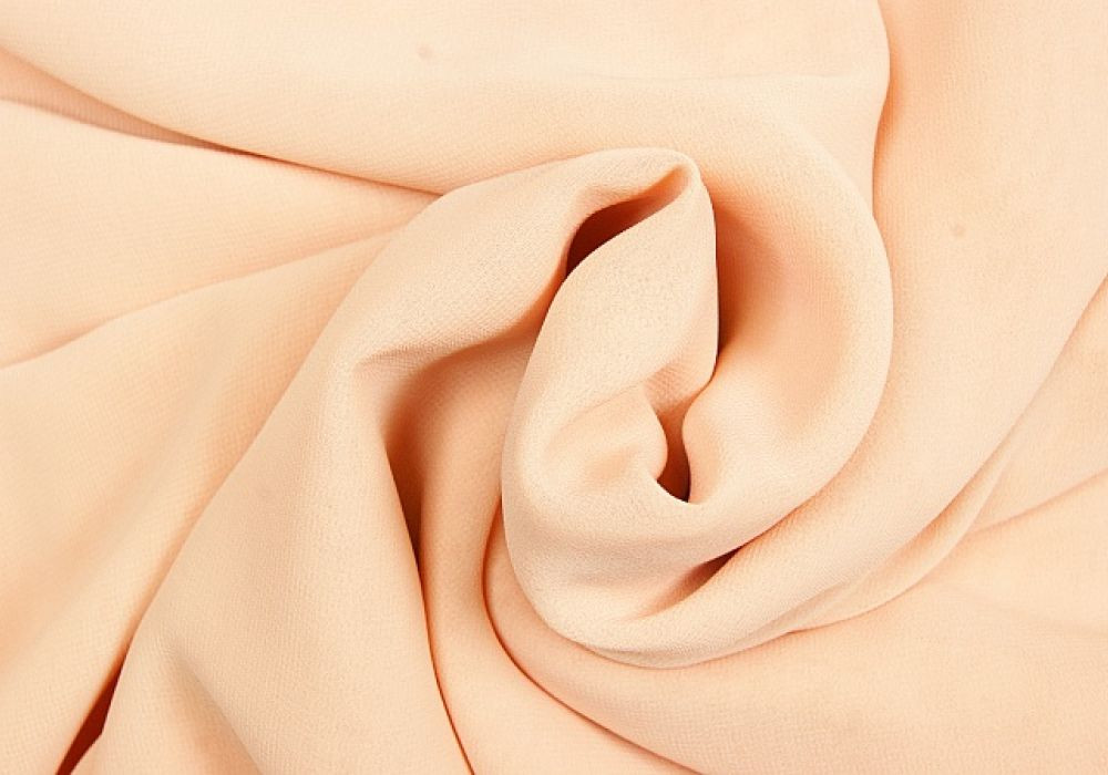 Chiffon / Voile zalm-roze