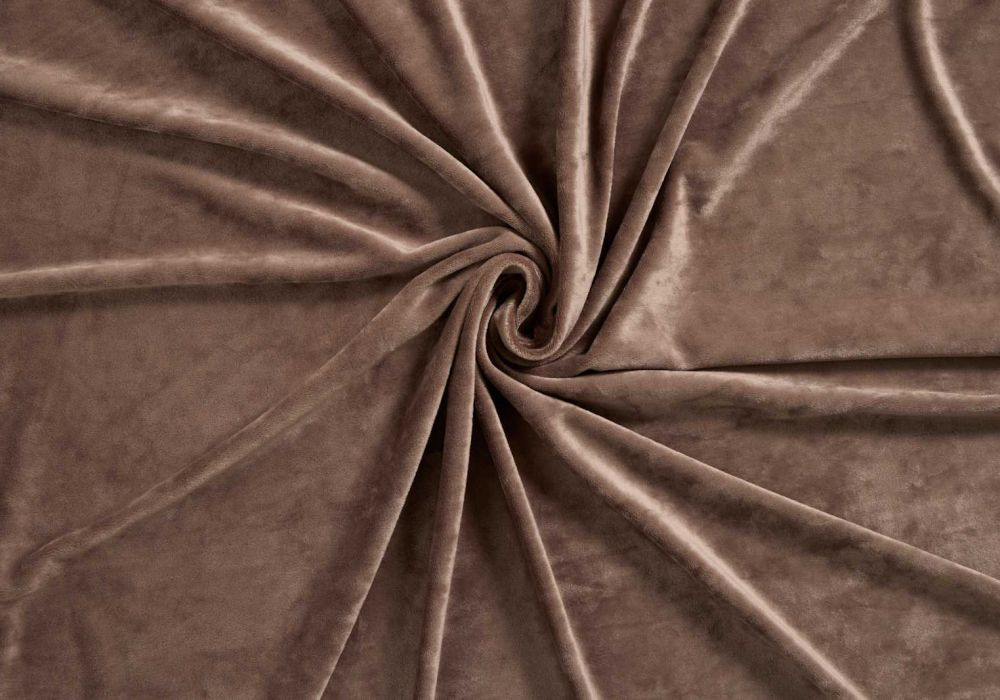 Velvet Velours Stretch Taupe