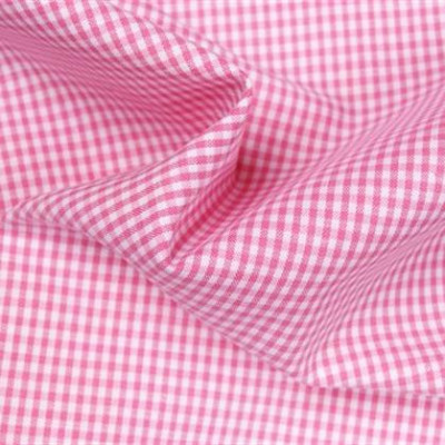 Boerenbont Ruitjes Roze Wit 2mm