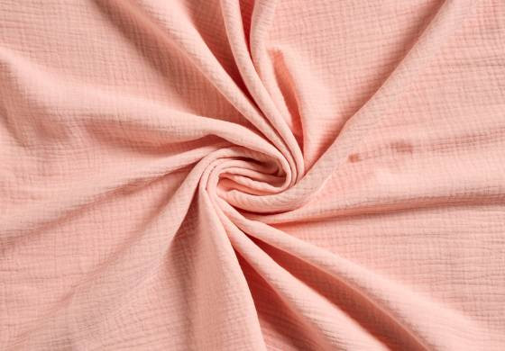 Hydrofiel Mousseline Zalmroze