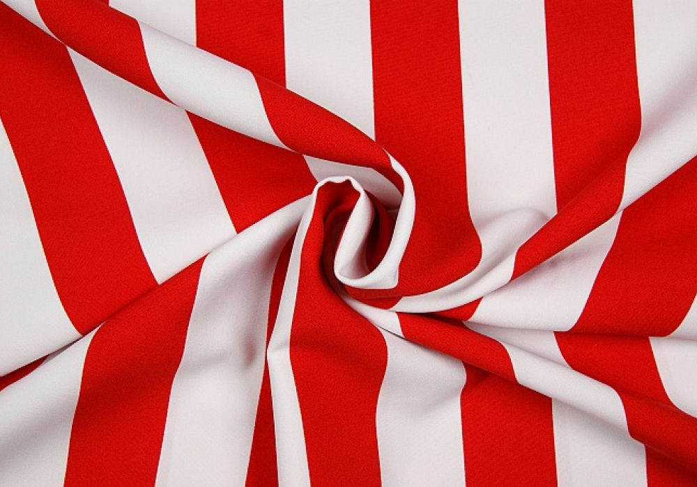 Texturé rood/wit streep 5cm