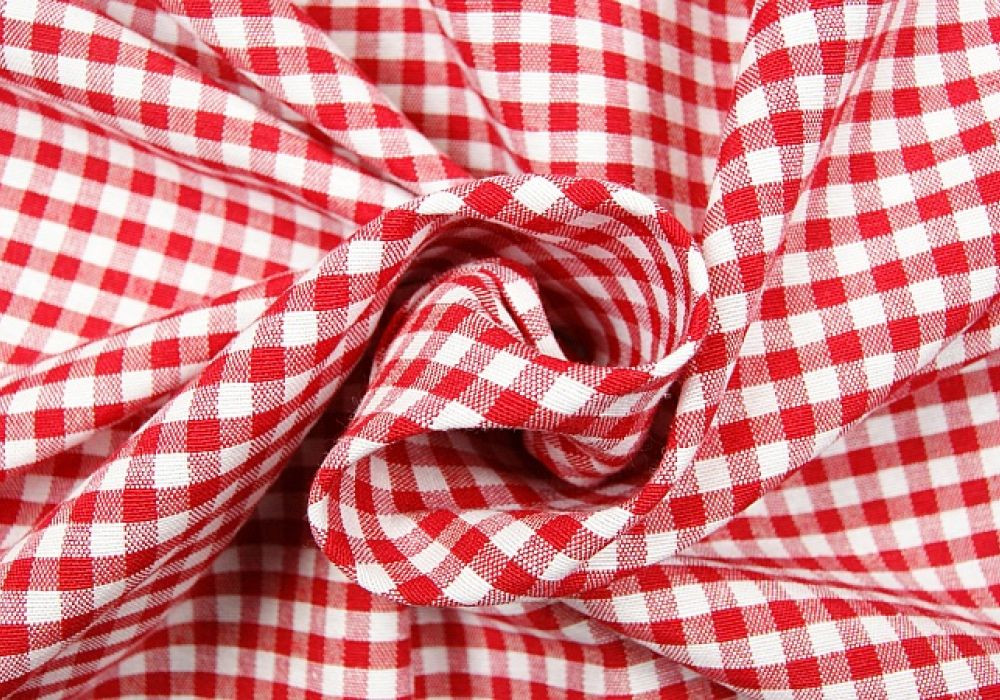 Decoratiestof boerenbont ruit horeca 5mm