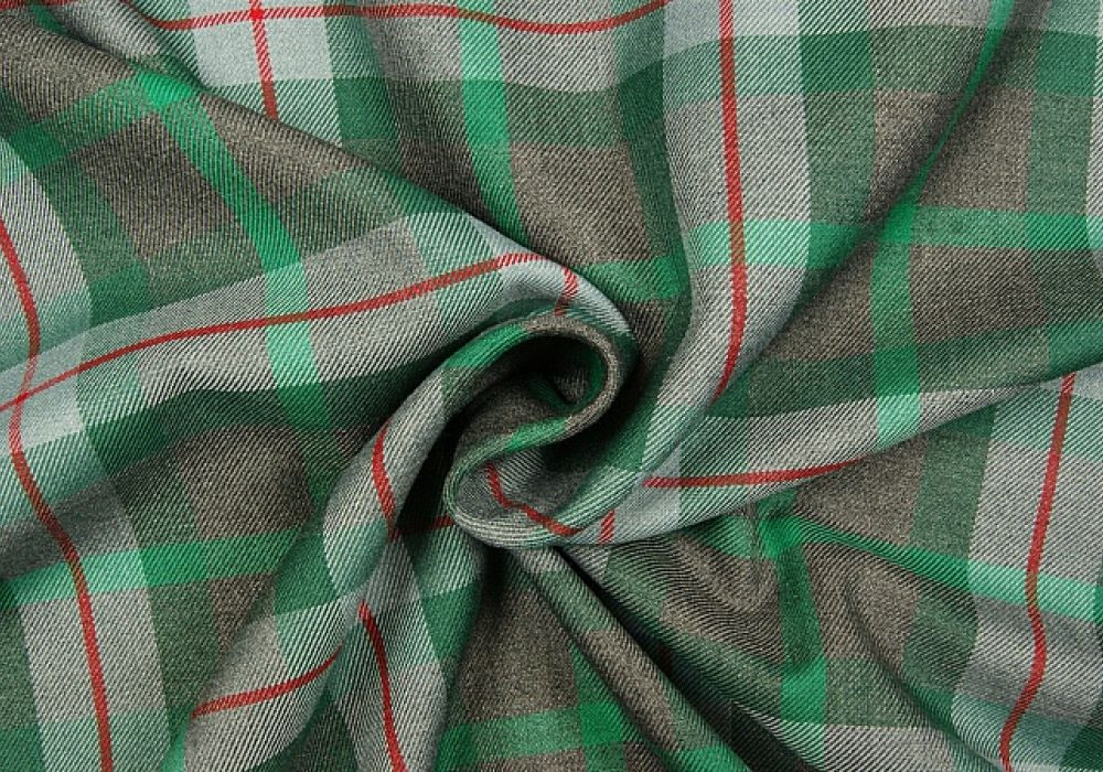 Schotse ruit grijs/groen/rood