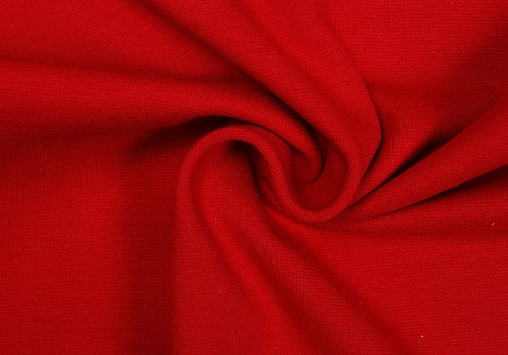 Boordstof tricot rood smal