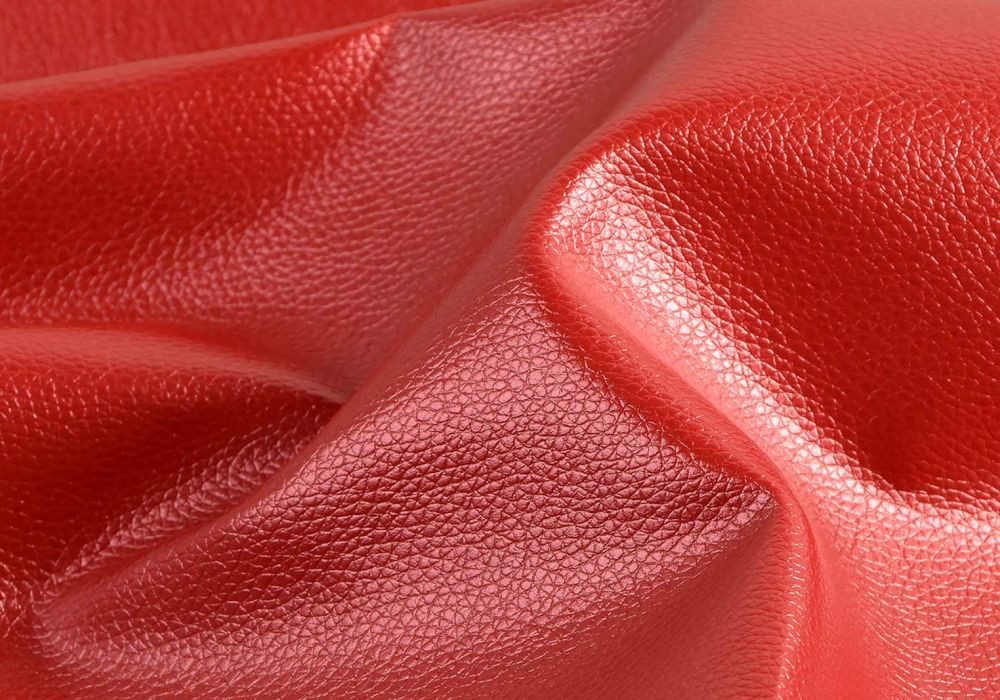 Rood Kunstleer Nerf Glans
