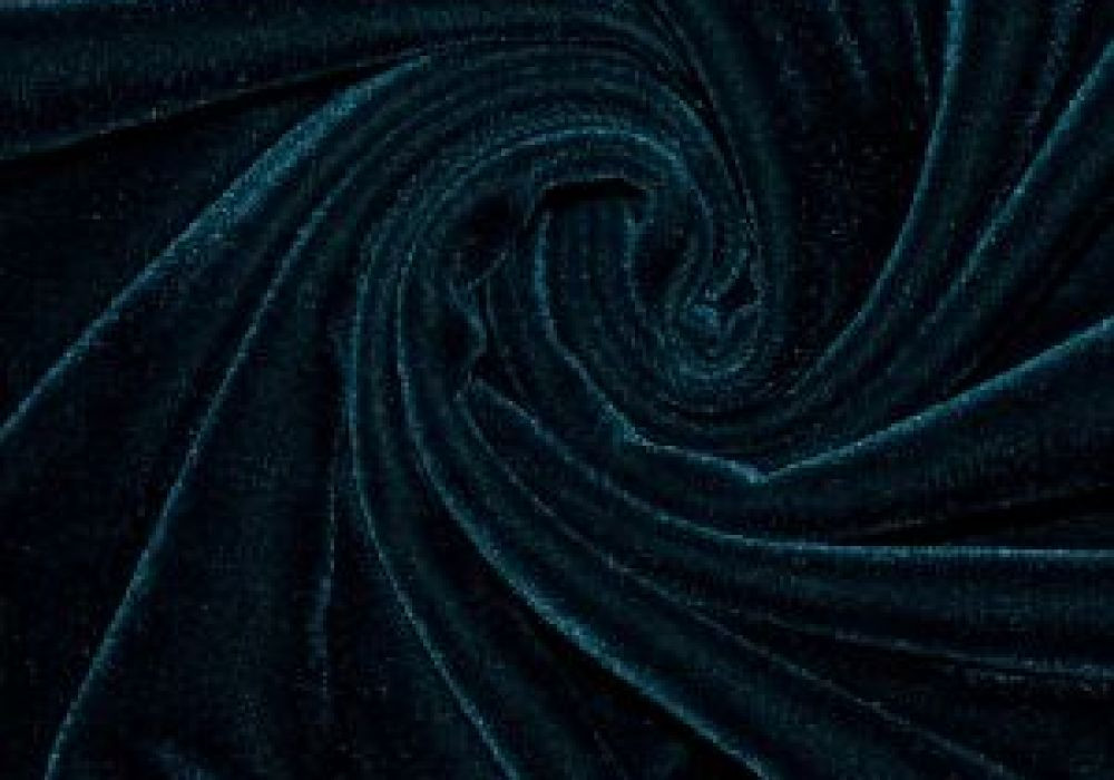Fluweel polyester stretch Marine