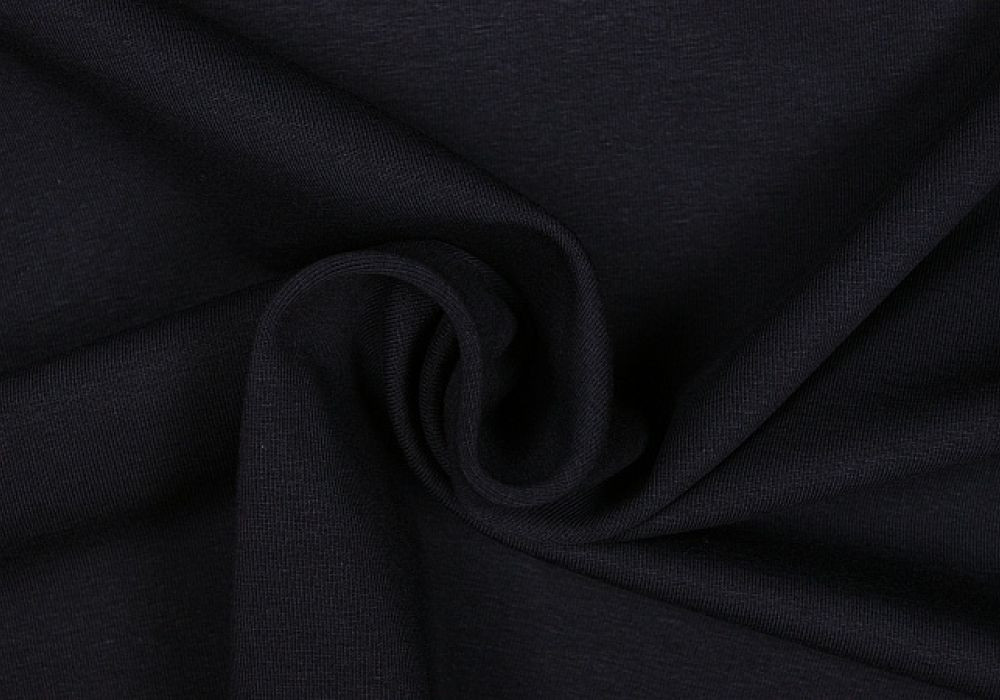 Uni tricot katoen zwart