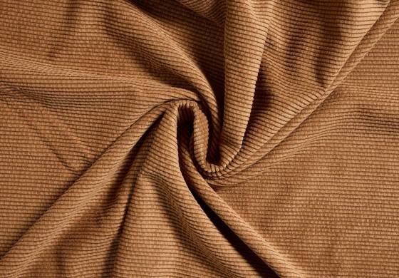 Corduroy Stof Camel Bruin