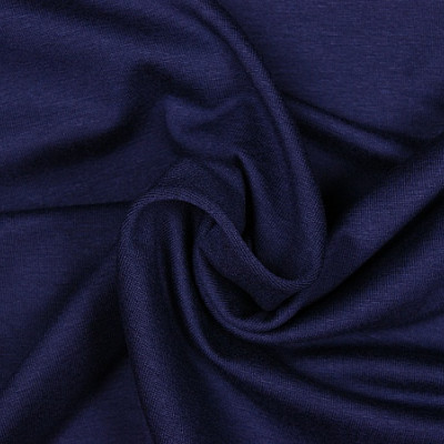 Uni tricot viscose d-blauw