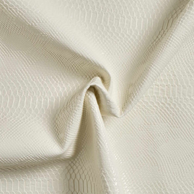 Kunstleer Slangenprint Off-white
