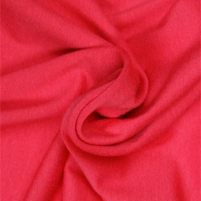 Uni tricot viscose roze rood