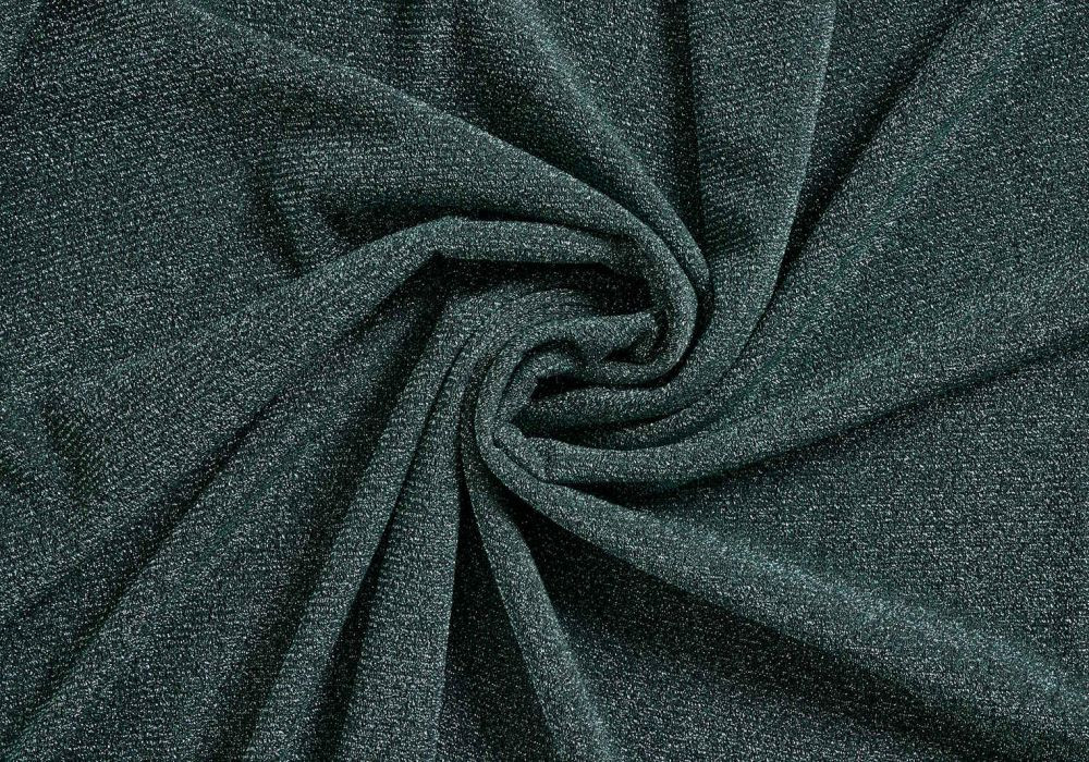 lurex glitter petrol stof
