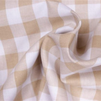Boerenbont Ruitjes Beige Wit 20mm