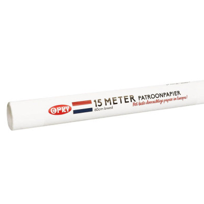 Patroonpapier wit rol 10mtr