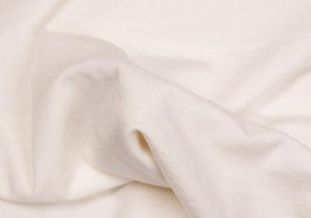 Uni tricot viscose off white