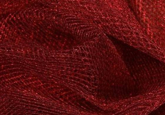 Tule lamé rood