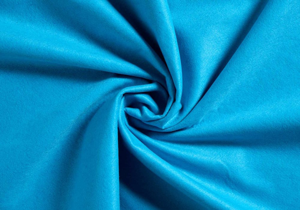 Vilt Stof - Blauw Aqua (Extra Breed)