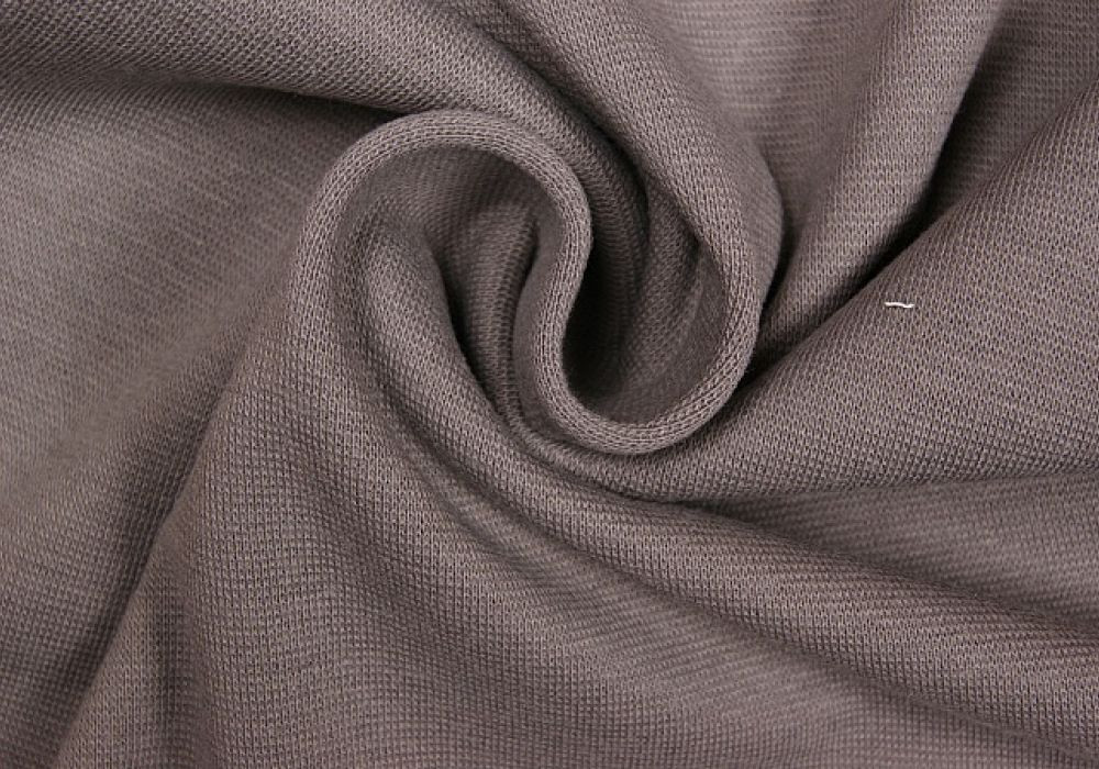 Boordstof tricot grijs smal