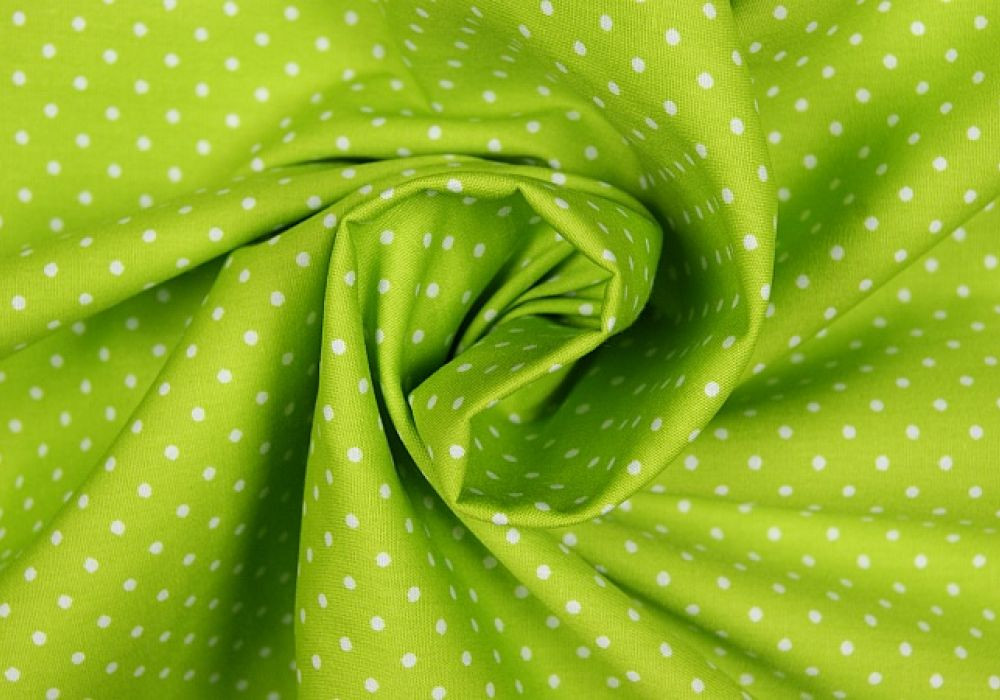 Boerenbont lime kleine stip