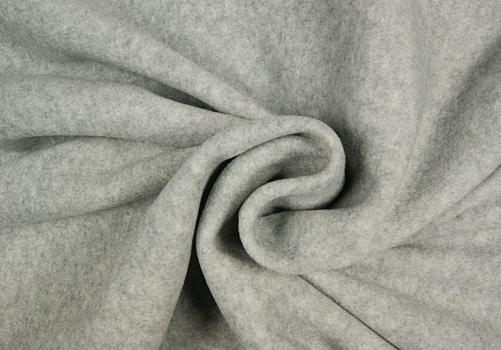 Fleece midden-grijs melee
