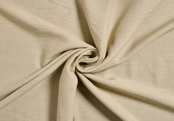 Linnen viscose stof - licht zand bruin