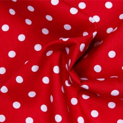 Boerenbont rood grote stip