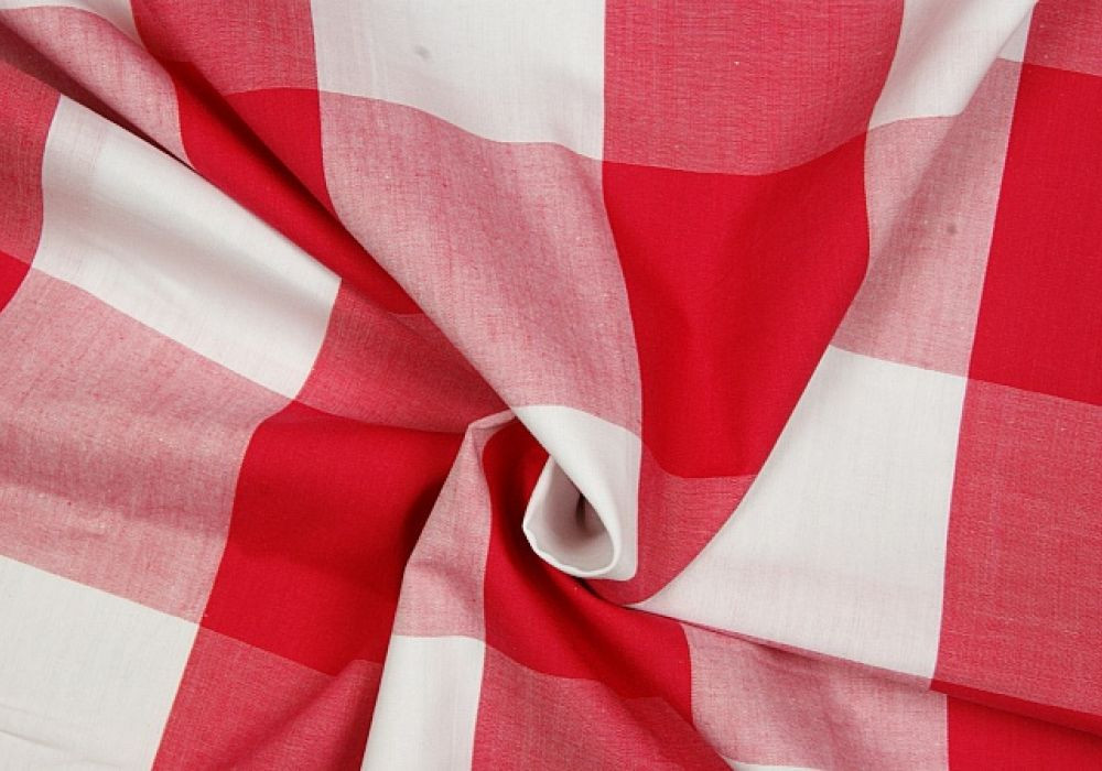 Boerenbont rood ruit 8cm