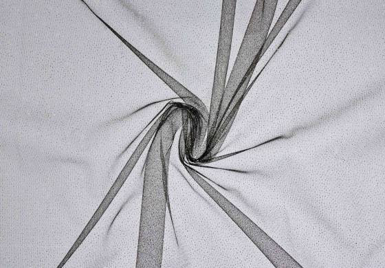 zwarte tule met glitter en goud