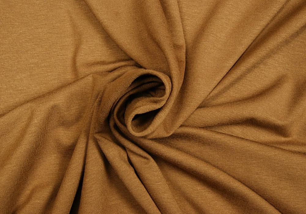 Uni tricot viscose bruin midden