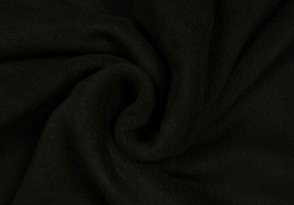 Fleece Stof Zwart