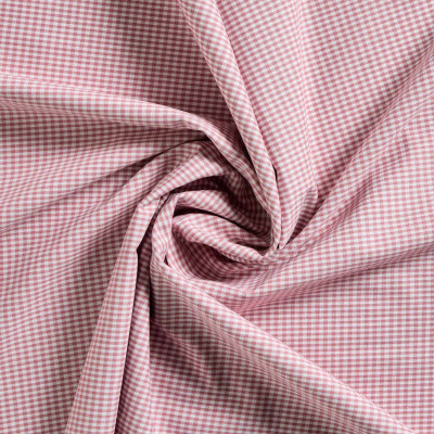 Boerenbont Ruitjes Oudroze Wit 2 mm