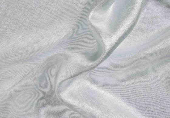 organza stof lurex zilver