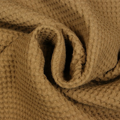 Wafeldoek taupe 100% katoen dubbeldraads