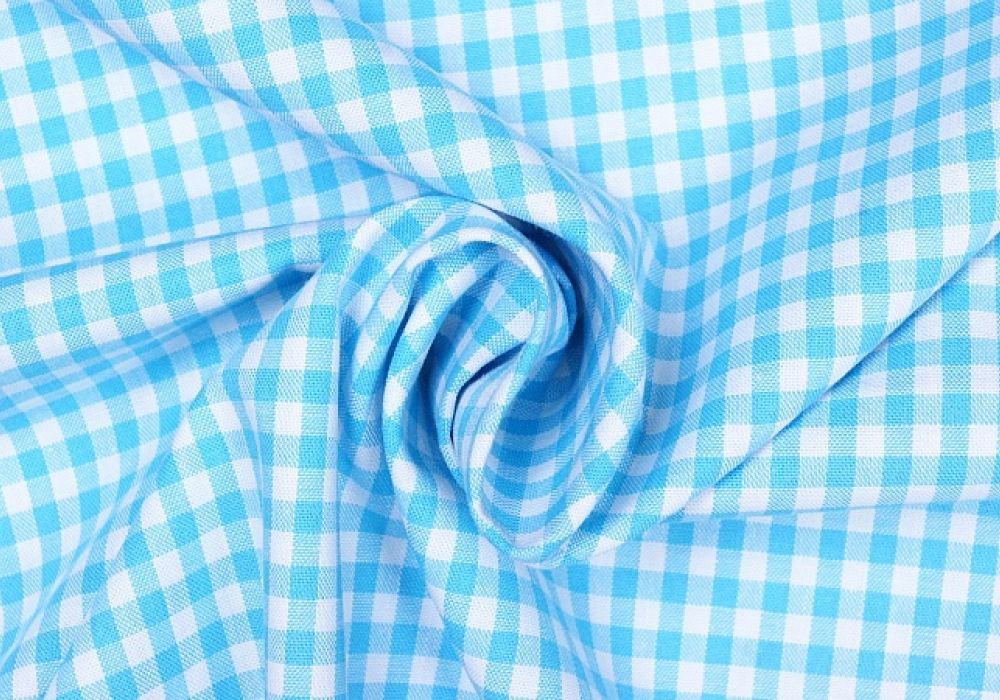Boerenbont aqua ruit 5mm