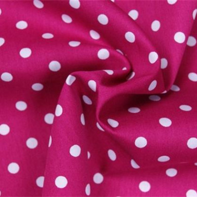 Boerenbont Grote Stip Fuchsia Roze Wit