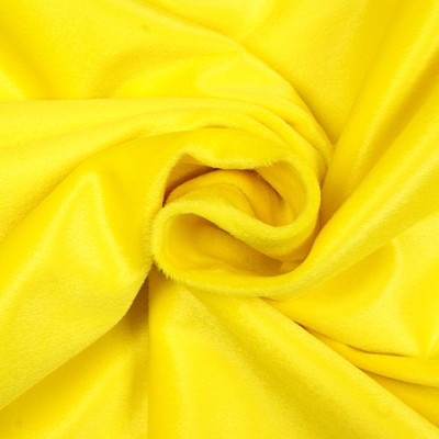 Fluweel polyester geel