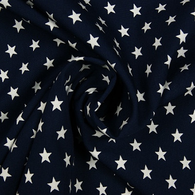Boerenbont Sterren Marineblauw Wit