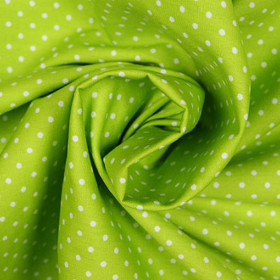 Boerenbont Kleine Stip Lime Groen Wit