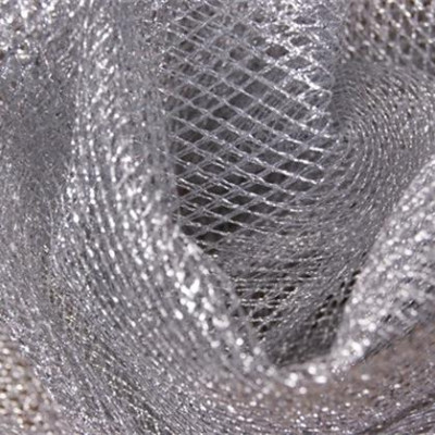Tule Lamé Zilver