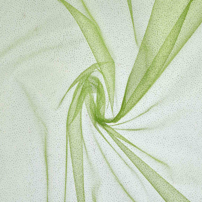 Glittertule Lime Groen