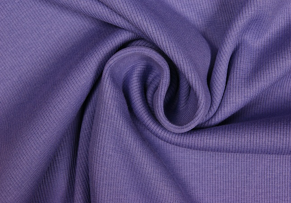 Boordstof tricot rib lila smal