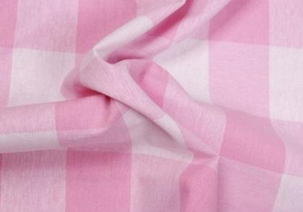 Boerenbont roze ruit 40mm