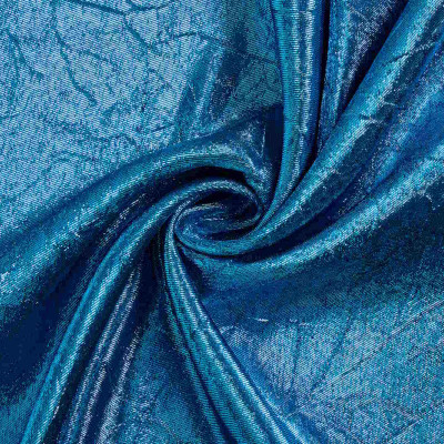 Lurex Metallic Crush Blauw Aqua