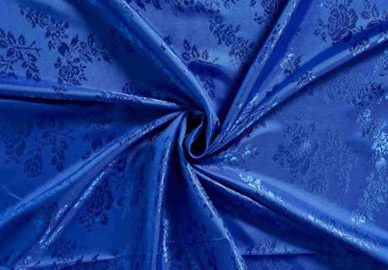 Blauwe voeringstof Jacquard