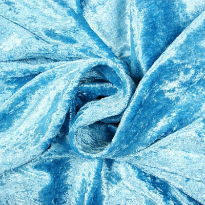 Velours de Panne Aqua Blauw