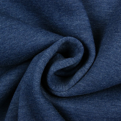 Joggingstof Denim Blauw Melee